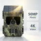 Caméra De Chasse Solaire 4K Avec Vision Nocturne